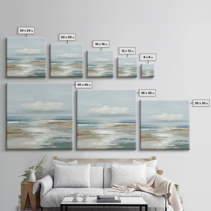 Quiet Coastal Dunes Canvas Print, Dental Office Art, Dental, Office Decor, Oil Painting, Calm, Tooth Art, Dentistry Art, DOA-1x1-22