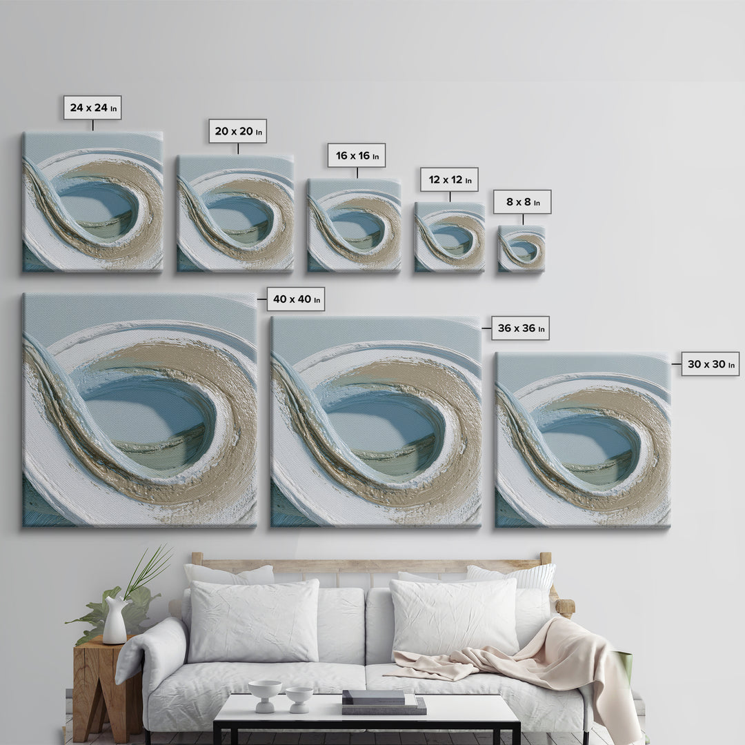 Minimal Smile Curve Abstract Framed Canvas Print, Dental Office Art, Tooth Art, Office Decor, Abstract Art, Calm, Modern Decor, DOA-1x1-29