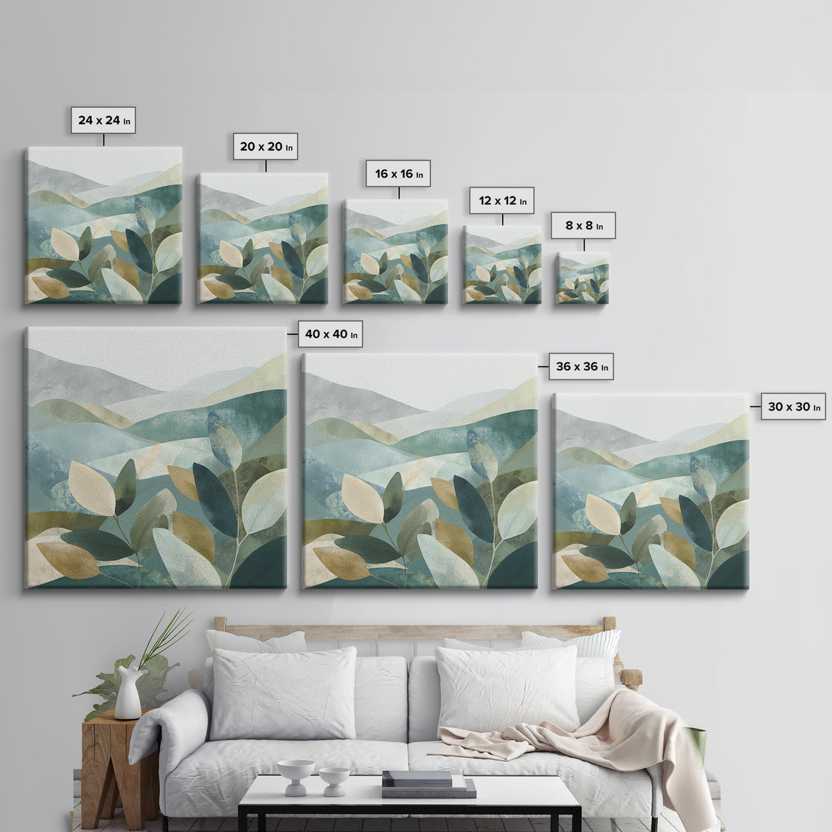 Happy Jungle Animals Framed Canvas Print, Dental Office Art, Dental Assistant, Office Decor, Fine Art, Calm, Gallery Decor, DOA-1x1-38