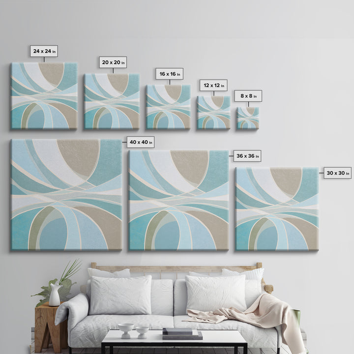 Minimal Smile Curve Abstract Canvas Print, Dental Office Art, Medical Art, Office Decor, Abstract Art, Calm, Medical Office Art, DOA-1x1-5