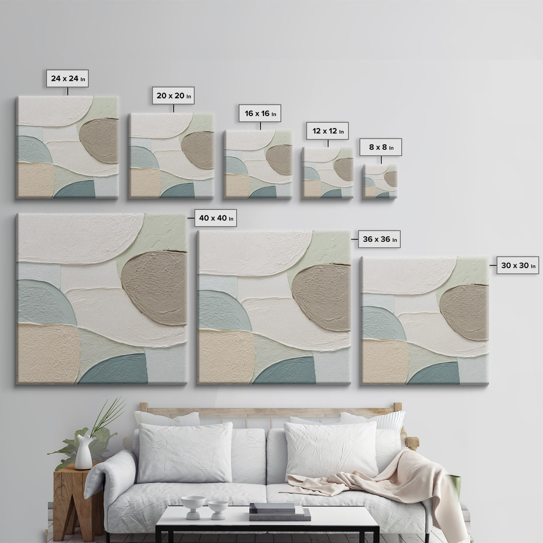 Minimal Line Faces Framed Canvas Print, Dental Office Art, Dental Hygiene, Office Decor, Fine Art, Calm, Medical Office Art, DOA-1x1-64
