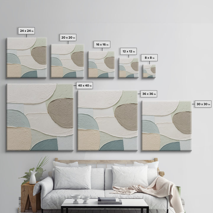 Minimal Line Faces Framed Canvas Print, Dental Office Art, Dental Hygiene, Office Decor, Fine Art, Calm, Medical Office Art, DOA-1x1-64