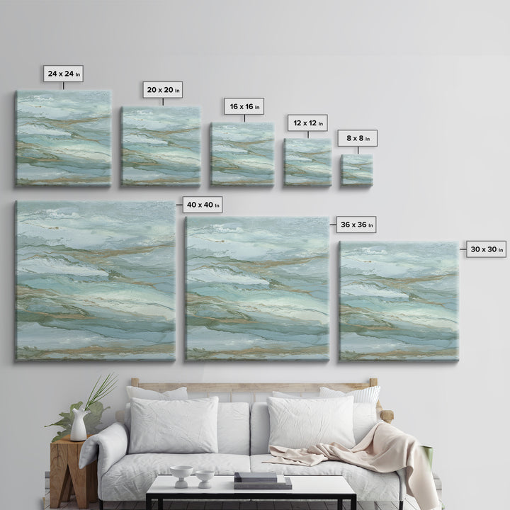 Clean Marble Texture Framed Canvas Print, Dental Office Art, Dentistry Art, Office Decor, Abstract Art, Calm, Fine Art Print, DOA-1x1-72