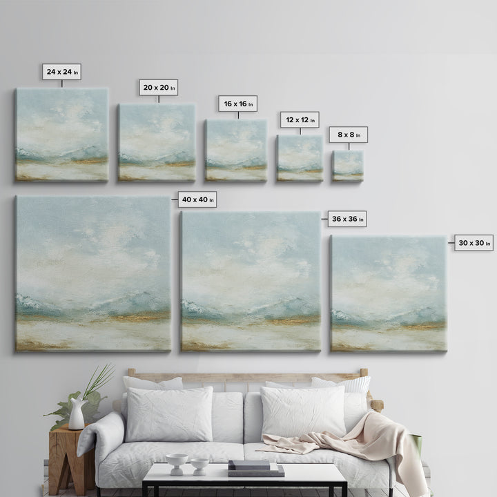 Gentle Mountain Landscape Canvas Print, Dental Office Art, Dental Hygienist, Office Decor, Fine Art, Calm, Statement Artwork, DOA-1x1-76