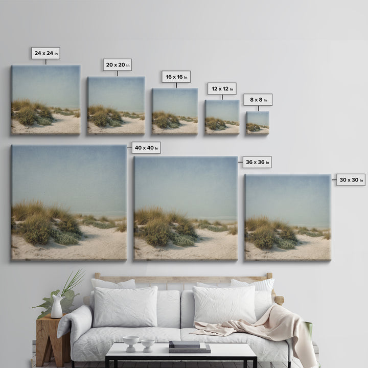 Quiet Coastal Dunes Canvas Print, Dental Office Art, Printable Digital, Office Decor, Calm, Neutral Decor, Modern Decor, DOA-1x1-94