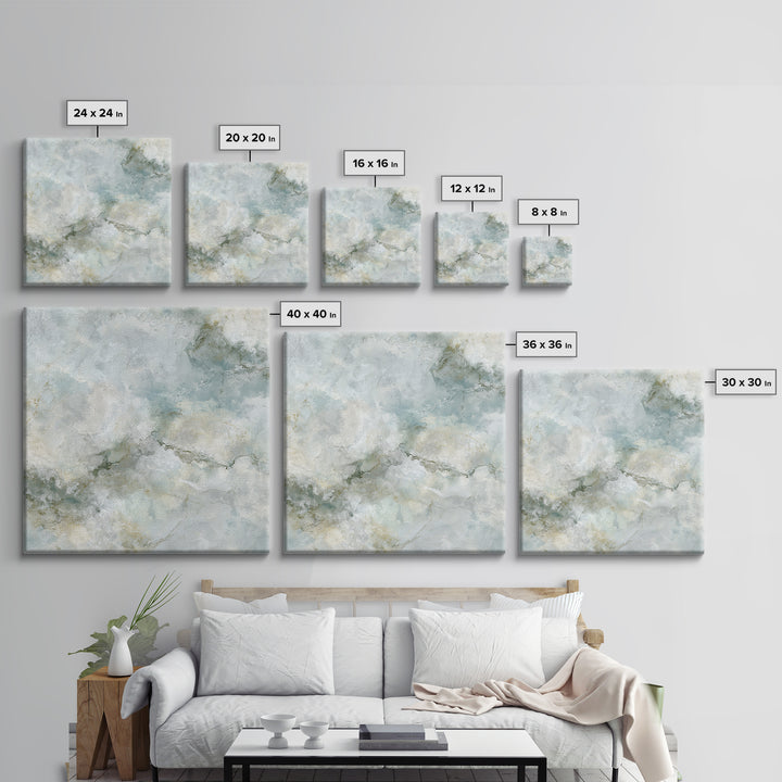 Clean Marble Texture Framed Canvas Print, Dental Office Art, Wall Art, Office Decor, Fine Art, Calm, Dental Office Decor, DOA-1x1-96