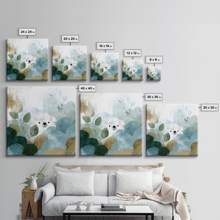 Cheerful Animal Dentist Themed Character Without Text Canvas Print, Dental Office Art, Office Decor, Fine Art, Calm, Art Print, DOA-1x1-98