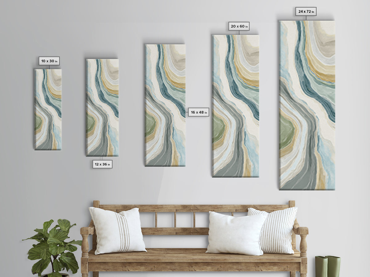 Clean Marble Texture Canvas Print, Dental Office Art, Dental Decor, Office Decor, Oil Painting, Calm, Wall Decor, Neutral Decor, DOA-1x3-12