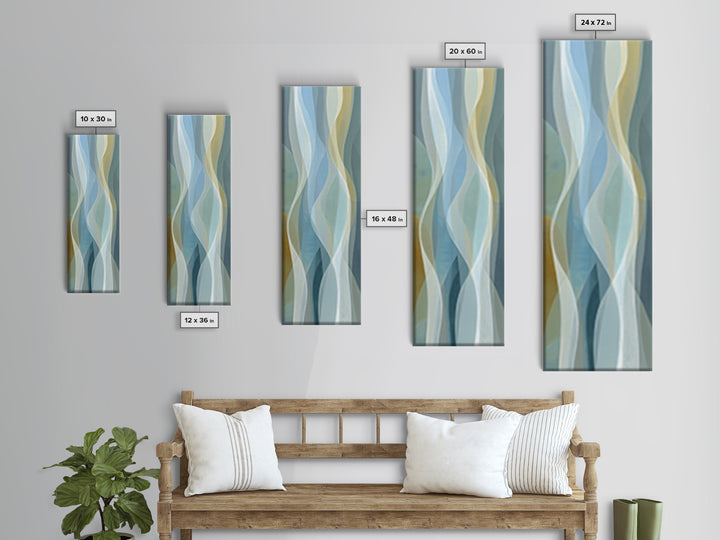 Minimal Smile Curve Abstract Canvas Print, Dental Office Art, Office Decor, Fine Art, Calm, Art Print, Room Decor, DOA-1x3-17