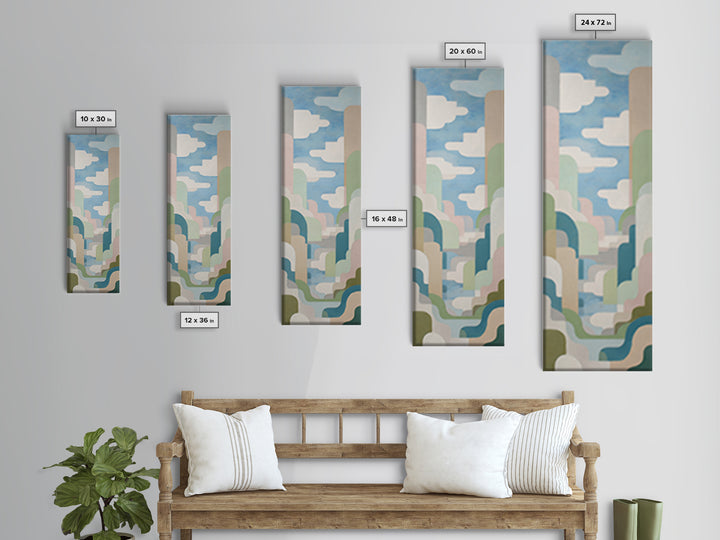 Playful Tooth Shaped Character Canvas Print, Dental Office Art, Medical Office Decor, Office Decor, Calm, Medical Office Art, DOA-1x3-18