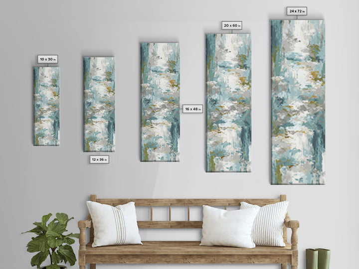 Clean Geometric Art Framed Canvas Print, Dental Office Art, Tooth Art, Office Decor, Calm, Modern Decor, Fine Art Print, DOA-1x3-20