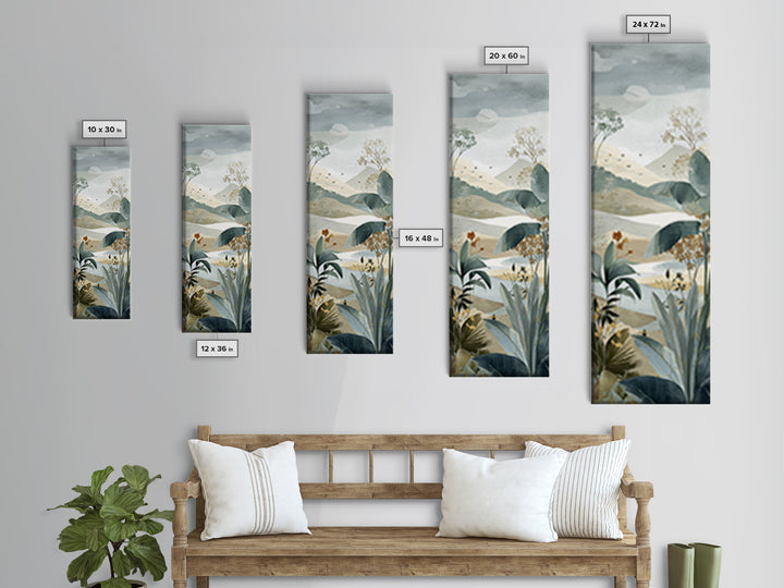 Happy Jungle Animals Canvas Print, Dental Office Art, Dental Art, Office Decor, Fine Art, Calm, Dental Gift, Dentist Art, DOA-1x3-26