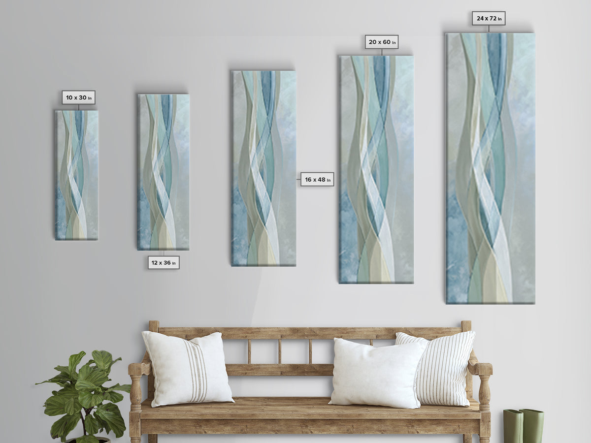 Minimal Smile Curve Abstract Canvas Print, Dental Office Art, Office Decor, Abstract Art, Calm, Medical Office Decor, DOA-1x3-41