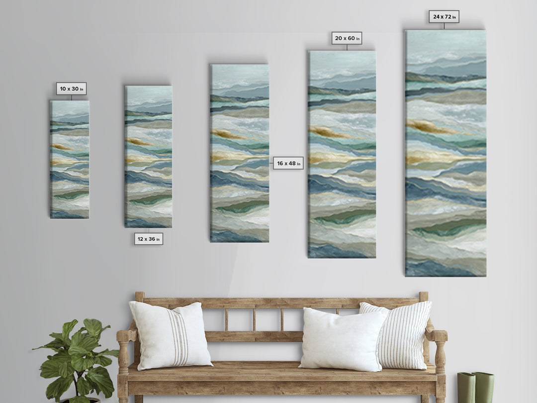 Clean Marble Texture Canvas Print, Dental Office Art, Gallery Decor, Office Decor, Abstract Art, Calm, Minimalist Decor, DOA-1x3-60