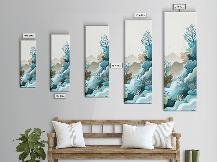 Cheerful Animal Dentist Themed Character Without Text Framed Canvas Print, Dental Office Art, Tooth Art, Office Decor, Calm, DOA-1x3-62