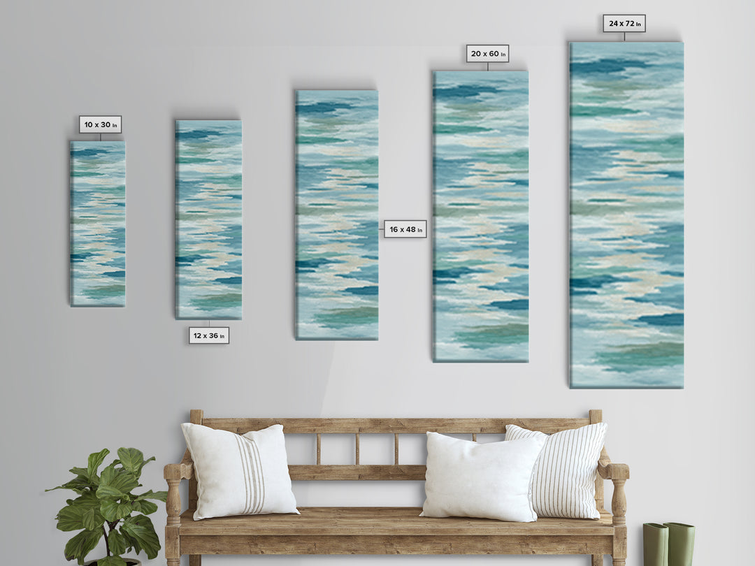 Abstract Water Ripple Pattern Canvas Print, Dental Office Art, Fine Art Print, Office Decor, Fine Art, Calm, Printable Wall Art, DOA-1x3-73