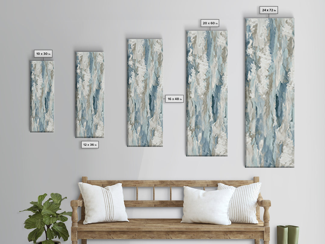 Clean Marble Texture Framed Canvas Print, Dental Office Art, Boho Decor, Office Decor, Fine Art, Calm, Digital Print, DOA-1x3-84