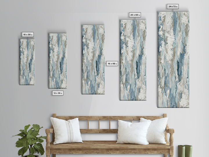Clean Marble Texture Framed Canvas Print, Dental Office Art, Boho Decor, Office Decor, Fine Art, Calm, Digital Print, DOA-1x3-84