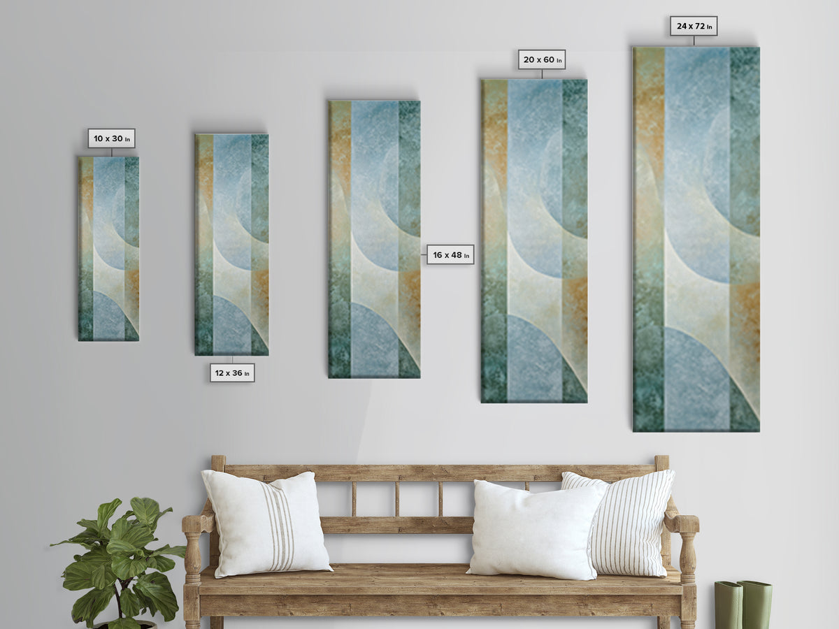 Minimal Smile Curve Abstract Canvas Print, Dental Office Art, Office Decor, Abstract Art, Calm, Medical Office Decor, DOA-1x3-89