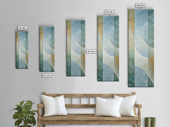 Minimal Smile Curve Abstract Canvas Print, Dental Office Art, Office Decor, Abstract Art, Calm, Medical Office Decor, DOA-1x3-89