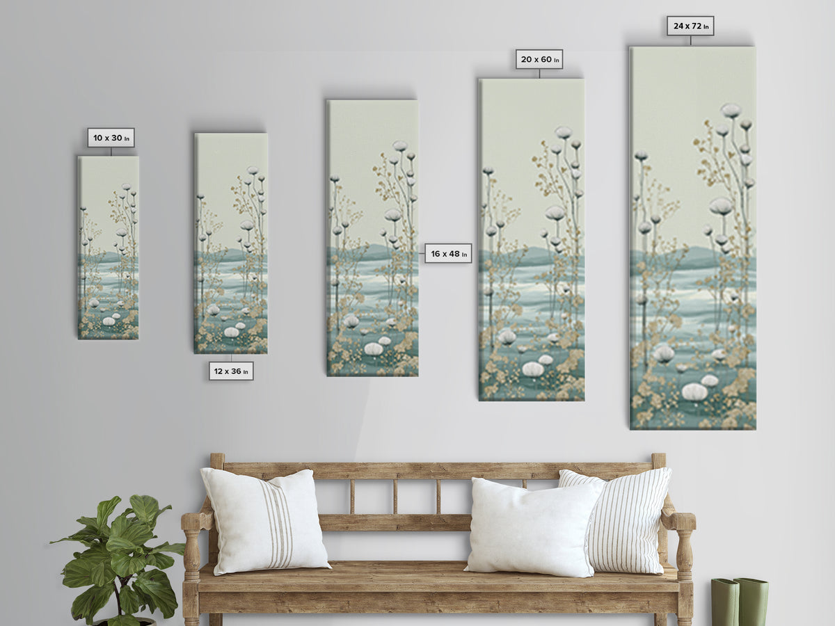 Clean Geometric Art Framed Canvas Print, Dental Office Art, Contemporary Art, Office Decor, Abstract Art, Calm, Dental Wall Art, DOA-1x3-92