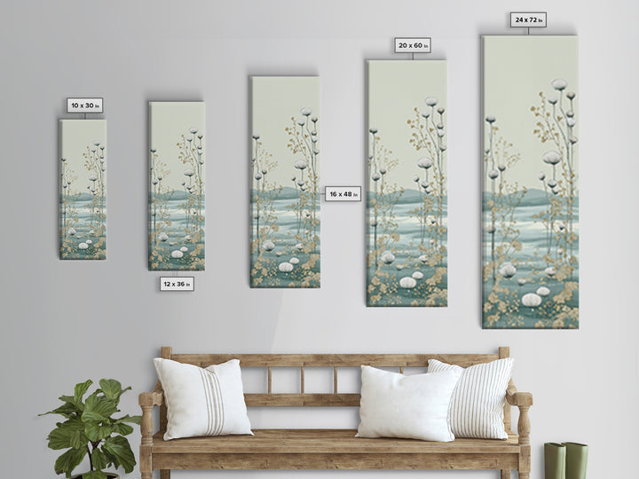 Clean Geometric Art Framed Canvas Print, Dental Office Art, Contemporary Art, Office Decor, Abstract Art, Calm, Dental Wall Art, DOA-1x3-92