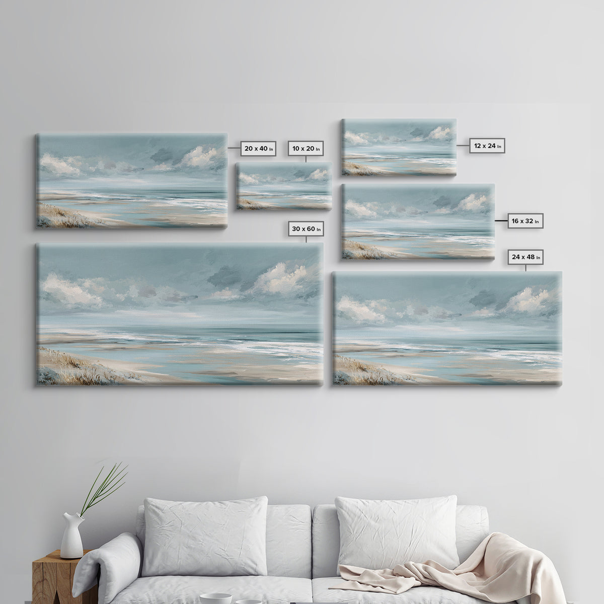 Quiet Coastal Dunes Framed Canvas Print, Dental Office Art, Dentist Art, Office Decor, Fine Art, Calm, Luxury Decor, Art Print, DOA-2x1-18