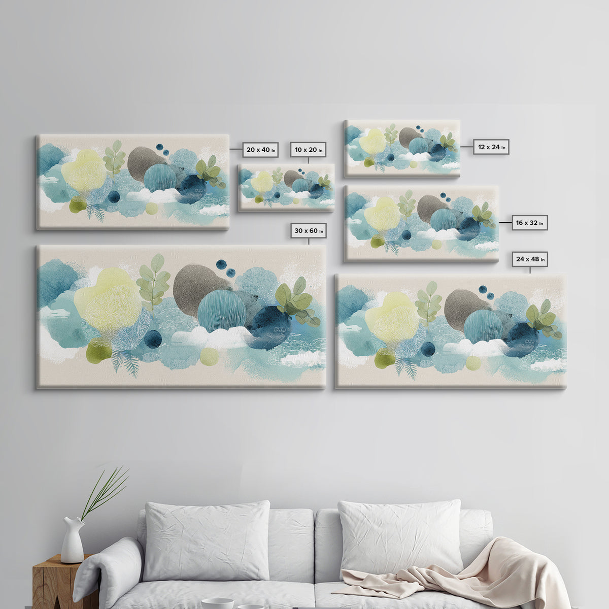 Playful Tooth Shaped Character Canvas Print, Dental Office Art, Dental Office, Office Decor, Fine Art, Calm, Room Decor, DOA-2x1-2