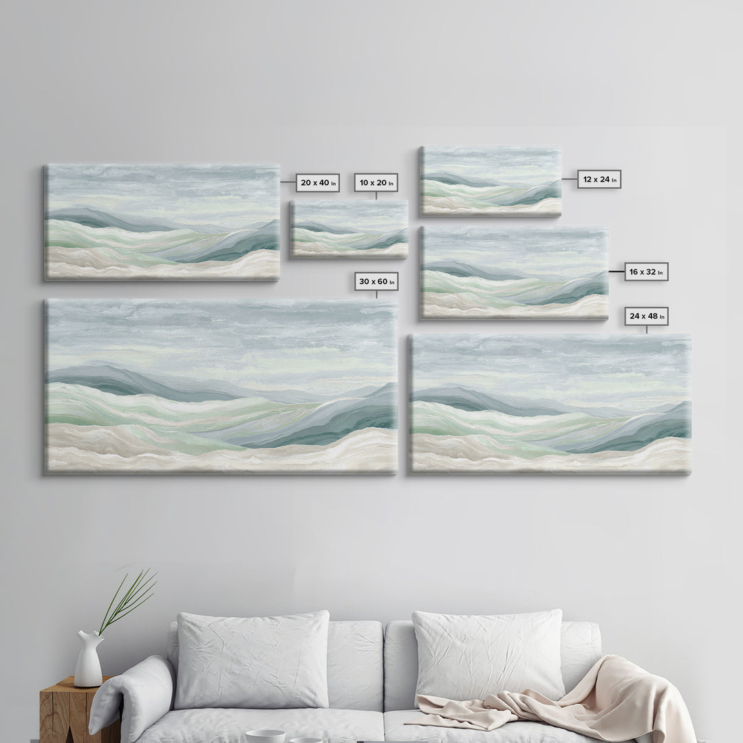 Clean Marble Texture Framed Canvas Print, Dental Office Art, Modern Decor, Office Decor, Fine Art, Calm, Poster, DOA-2x1-20