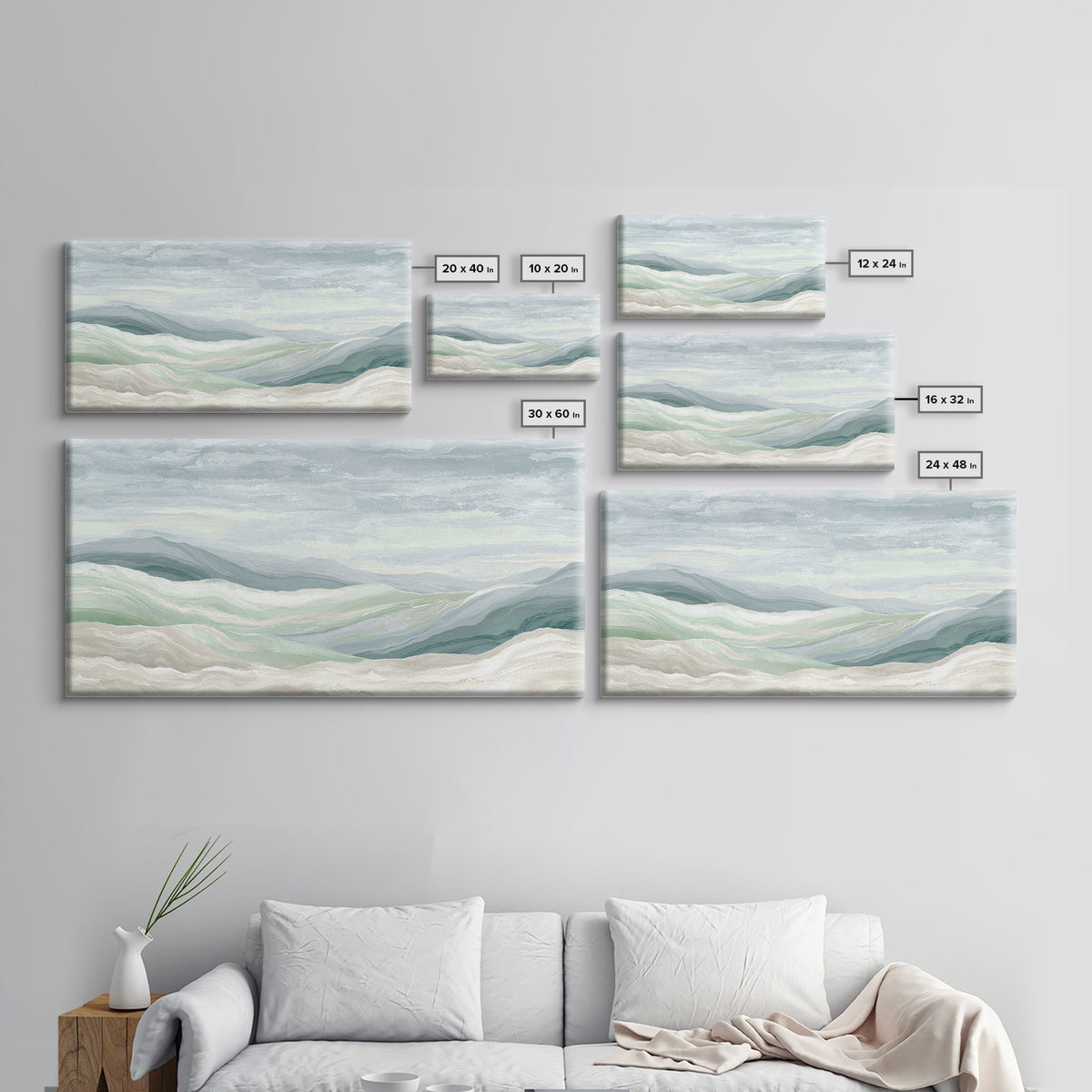 Clean Marble Texture Framed Canvas Print, Dental Office Art, Modern Decor, Office Decor, Fine Art, Calm, Poster, DOA-2x1-20