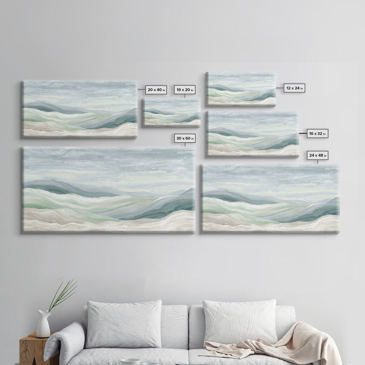 Clean Marble Texture Framed Canvas Print, Dental Office Art, Modern Decor, Office Decor, Fine Art, Calm, Poster, DOA-2x1-20