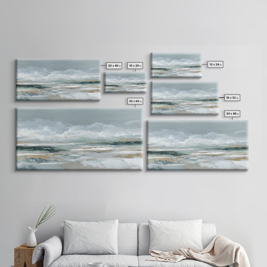 Clean Marble Texture Canvas Print, Dental Office Art, Office Decor, Abstract Art, Calm, Unique Wall Art, Minimalist Wall Art, DOA-2x1-44