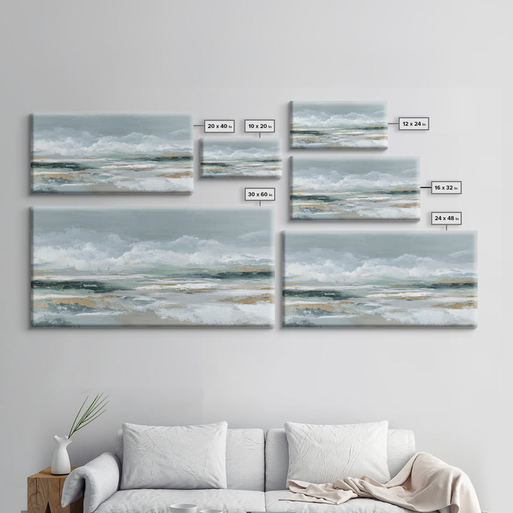 Clean Marble Texture Canvas Print, Dental Office Art, Office Decor, Abstract Art, Calm, Unique Wall Art, Minimalist Wall Art, DOA-2x1-44