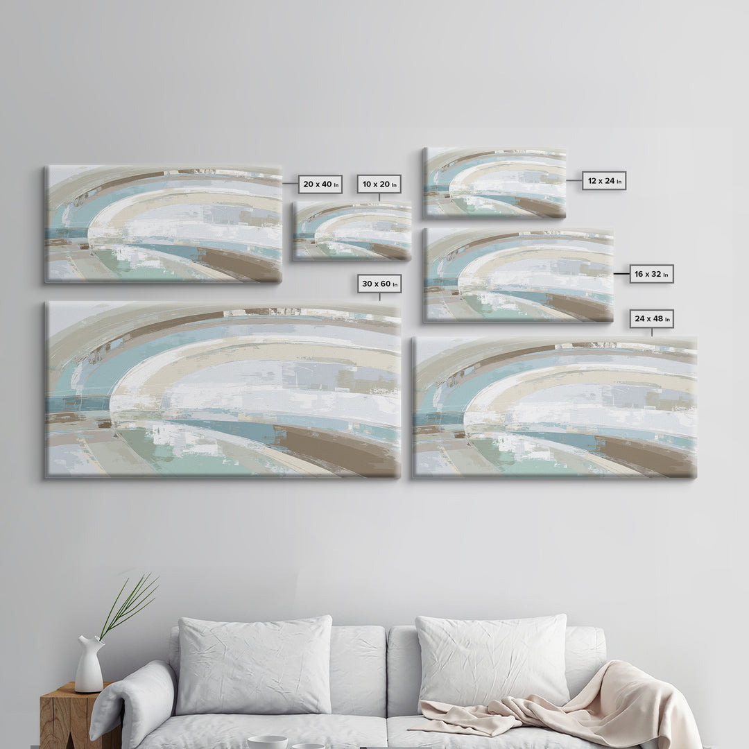 Minimal Smile Curve Abstract Canvas Print, Dental Office Art, Luxury Decor, Office Decor, Abstract Art, Calm, Office Wall Art, DOA-2x1-49
