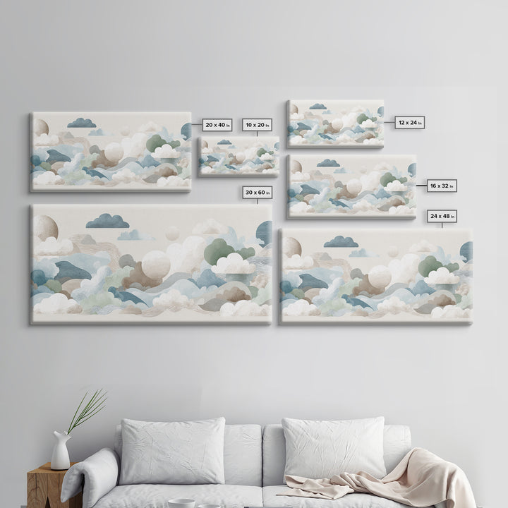 Playful Tooth Shaped Character Canvas Print, Dental Office Art, Art Print, Office Decor, Abstract Art, Calm, Unique Wall Art, DOA-2x1-74