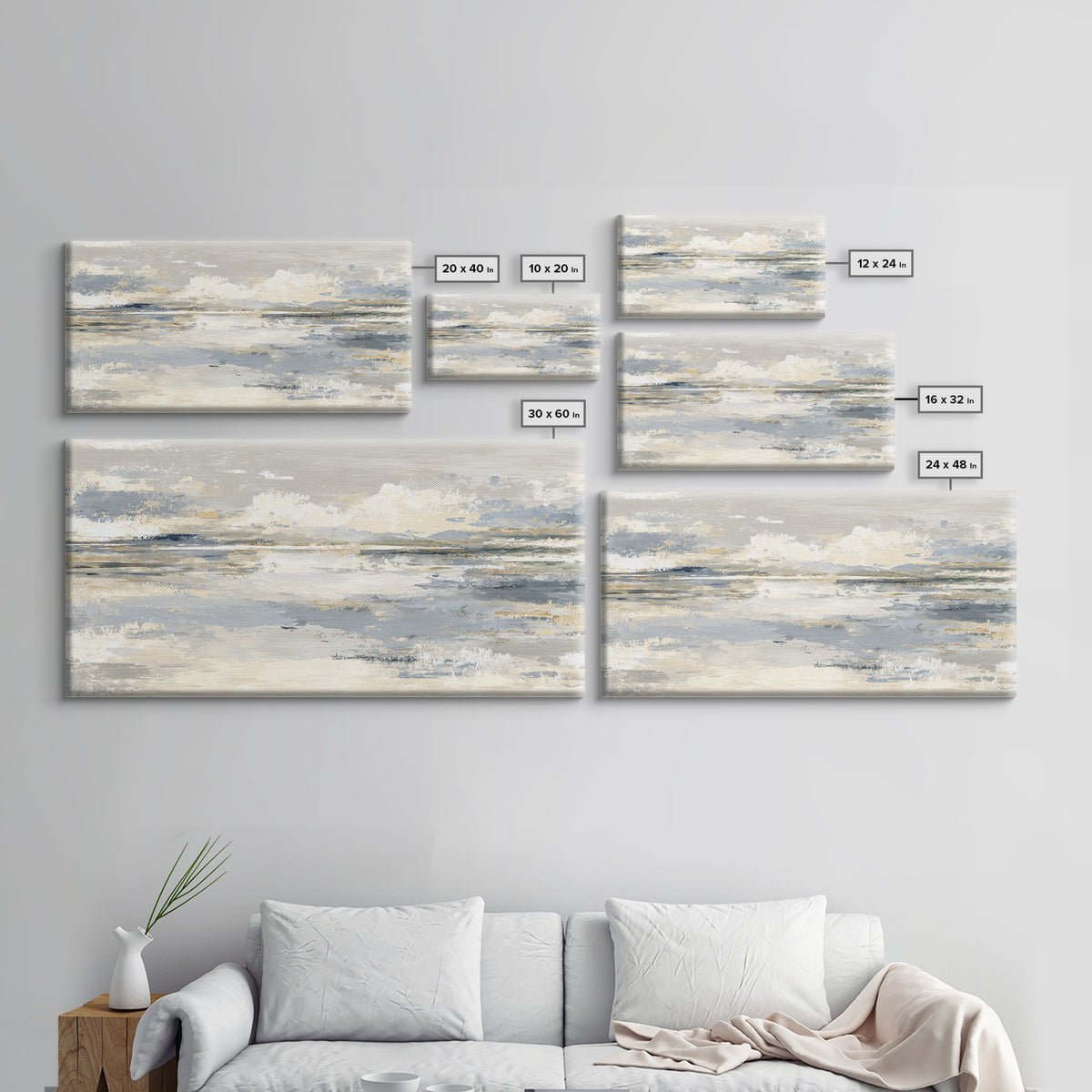 Minimal Line Faces Framed Canvas Print, Dental Office Art, Dental Hygiene, Office Decor, Fine Art, Calm, Medical Office Art, DOA-2x1-84