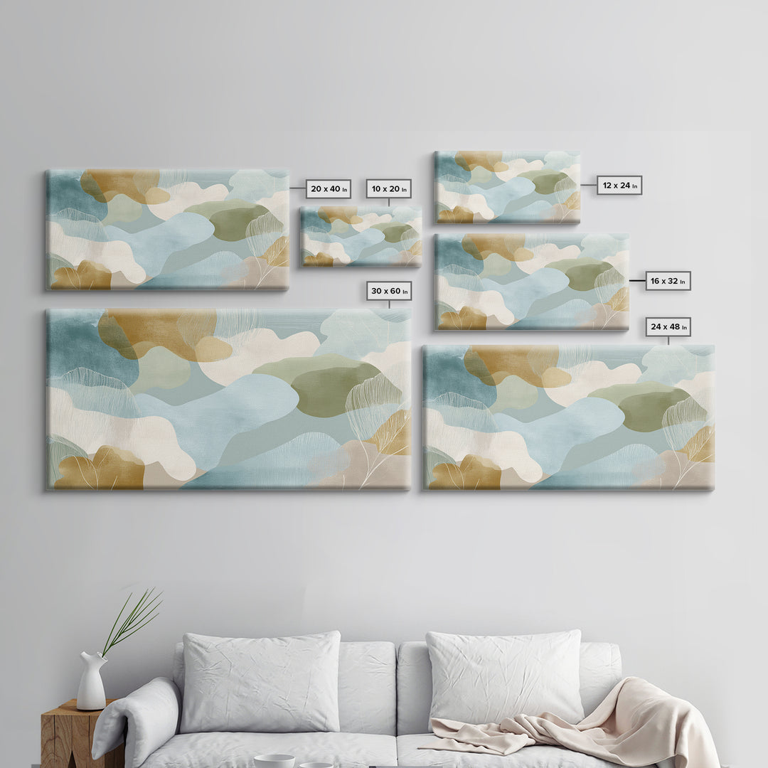Playful Tooth Shaped Character Canvas Print, Dental Office Art, Art Print, Office Decor, Abstract Art, Calm, Unique Wall Art, DOA-2x1-98