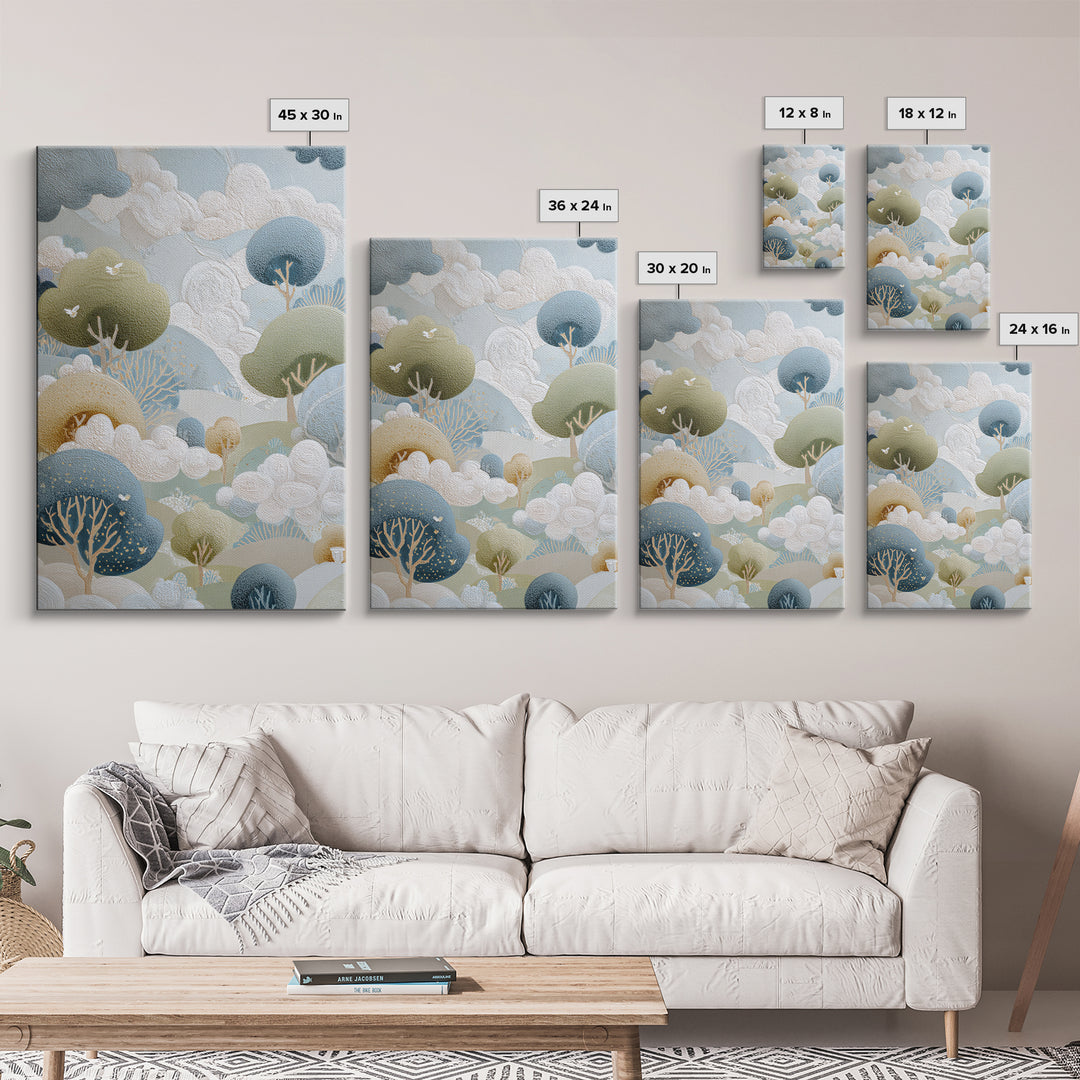Playful Tooth Shaped Character Canvas Print, Dental Office Art, Dental Office, Office Decor, Abstract Art, Calm, Room Decor, DOA-2x3-14