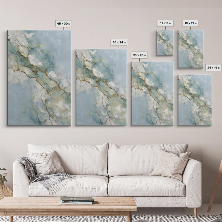 Clean Marble Texture Canvas Print, Dental Office Art, Room Decor Aesthetic, Office Decor, Fine Art, Calm, Printable Digital, DOA-2x3-32