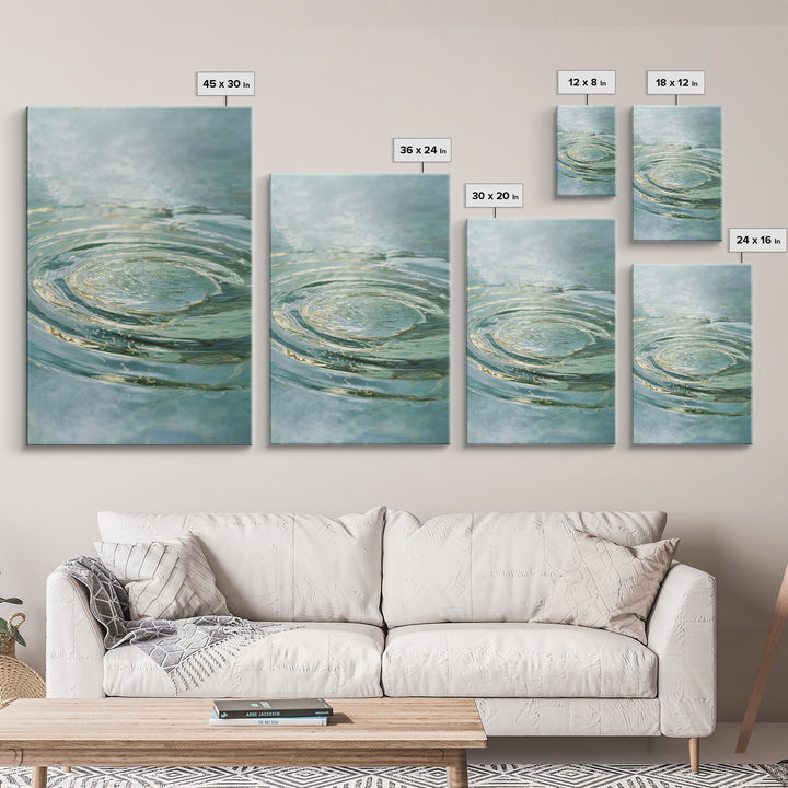 Abstract Water Ripple Pattern Canvas Print, Dental Office Art, Fine Art Print, Office Decor, Fine Art, Calm, Printable Wall Art, DOA-2x3-45