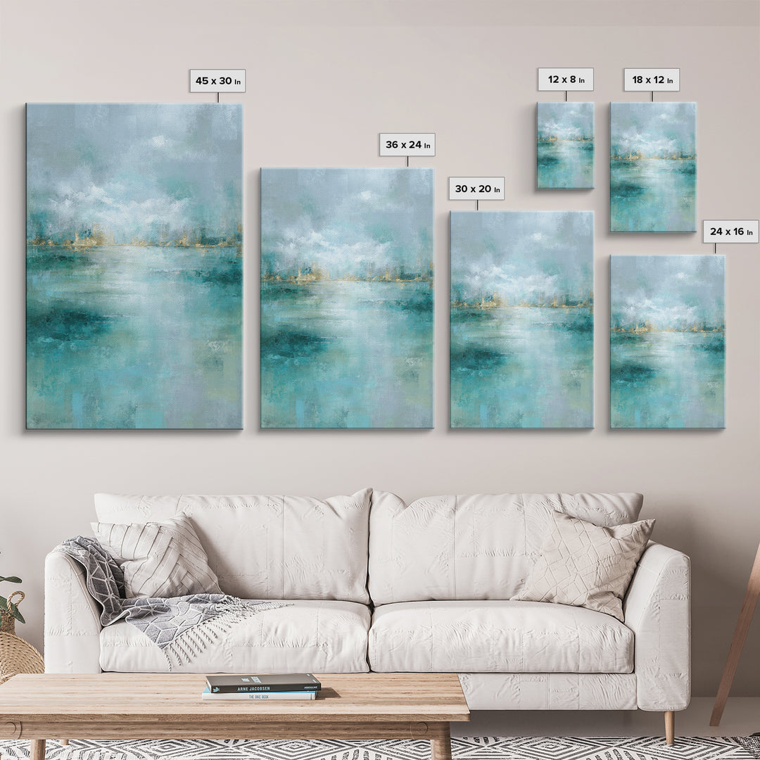Clean Geometric Art Framed Canvas Print, Dental Office Art, Tooth Art, Office Decor, Abstract Art, Calm, Modern Decor, DOA-2x3-64