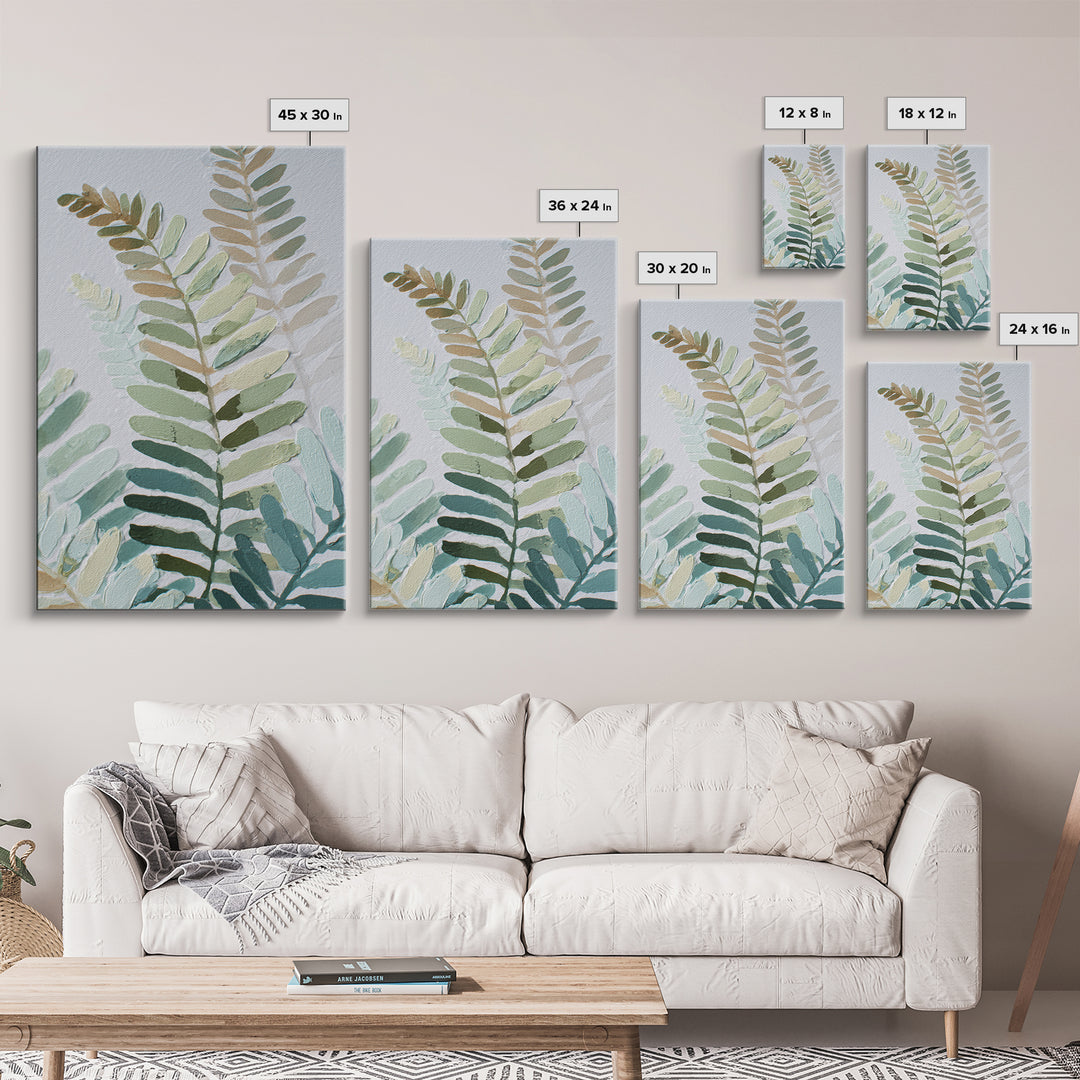 Botanical Fern Study Canvas Print, Dental Office Art, Fine Art Print, Office Decor, Watercolor Art, Calm, Printable Wall Art, DOA-2x3-99