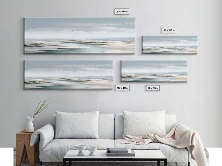 Quiet Coastal Dunes Canvas Print, Dental Office Art, Printable Digital, Office Decor, Calm, Neutral Decor, Modern Decor, DOA-3x1-14
