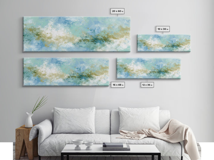 Abstract Water Ripple Pattern Canvas Print, Dental Office Art, Poster, Office Decor, Calm, Dental Art, Digital Artwork, DOA-3x1-29