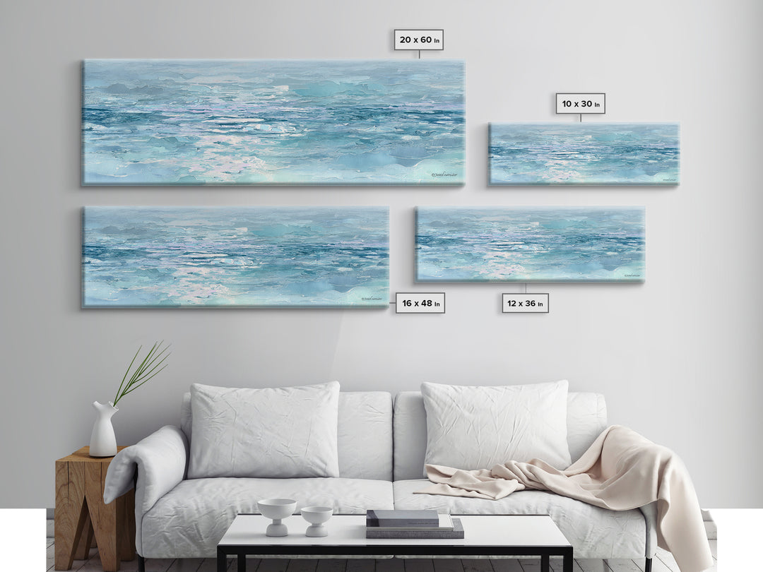 Abstract Water Ripple Pattern Framed Canvas Print, Dental Office Art, Unique Wall Art, Office Decor, Calm, Dental Assistant, DOA-3x1-77