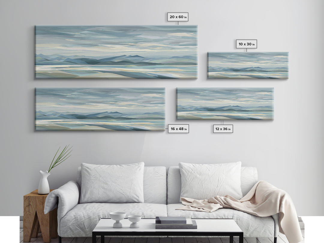 Clean Geometric Art Canvas Print, Dental Office Art, Medical Art, Office Decor, Abstract Art, Calm, Medical Office Art, DOA-3x1-96
