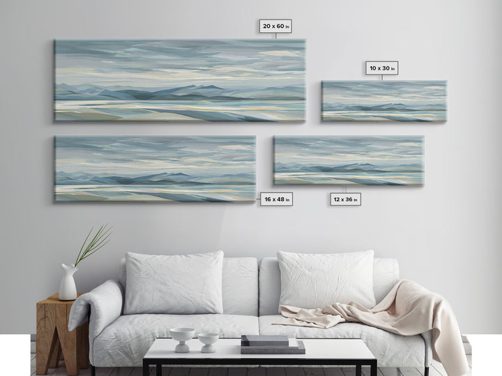 Clean Geometric Art Canvas Print, Dental Office Art, Medical Art, Office Decor, Abstract Art, Calm, Medical Office Art, DOA-3x1-96