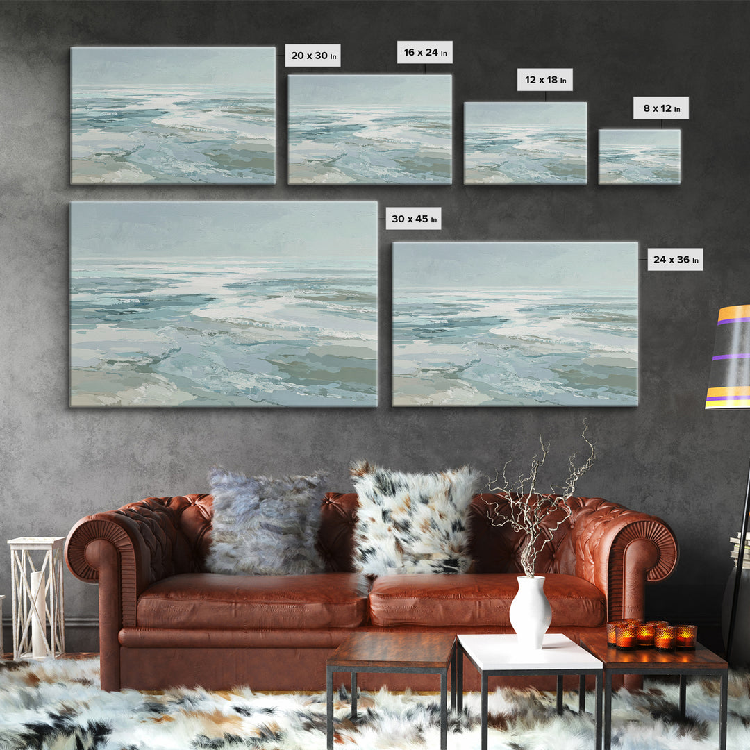 Calming Abstract Ocean Waves Canvas Print, Dental Office Art, Dental, Office Decor, Fine Art, Calm, Tooth Art, Dentistry Art, DOA-3x2-29