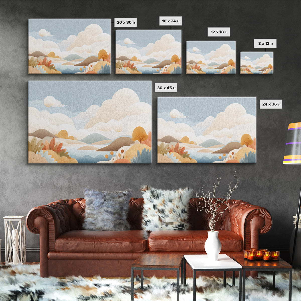 Cheerful Animal Dentist Themed Character Without Text Canvas Print, Dental Office Art, Digital Print, Office Decor, Calm, DOA-3x2-54