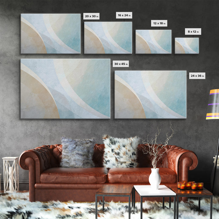 Minimal Smile Curve Abstract Canvas Print, Dental Office Art, Office Decor, Abstract Art, Calm, Medical Office Decor, DOA-3x2-57